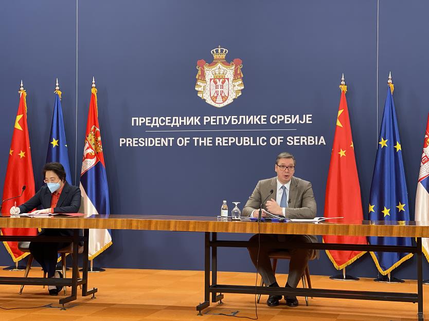 塞尔维亚总统：与中国的合作建立在真诚友谊、团结和尊重基础之上