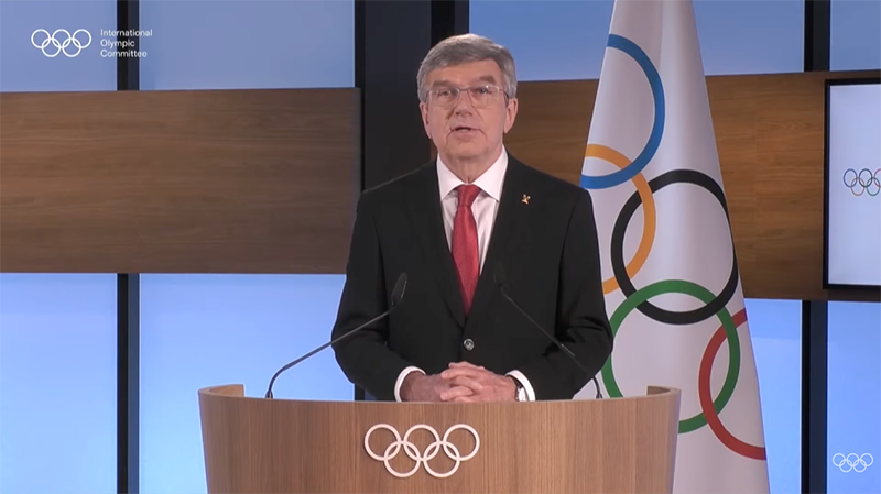 国际奥委会主席巴赫肯定北京冬奥会筹办工作
