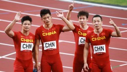 世界田联：苏炳添等中国接力队员递补东京奥运会4×100米接力比赛铜牌