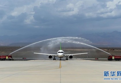 國產C919客機飛抵吐魯番 開展高溫專項試飛