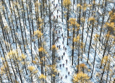 長春凈月潭瓦薩國際越野滑雪節：冰雪運動正當時