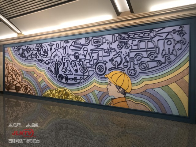 地铁文化墙手绘图片